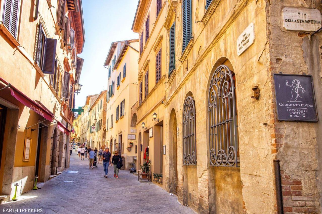 Il Palco Montepulciano, Vista Incredibile, 150Mt Da Piazza Grande公寓 外观 照片